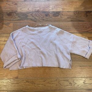 Free People short sleeve oversized crop sweater. Size XS